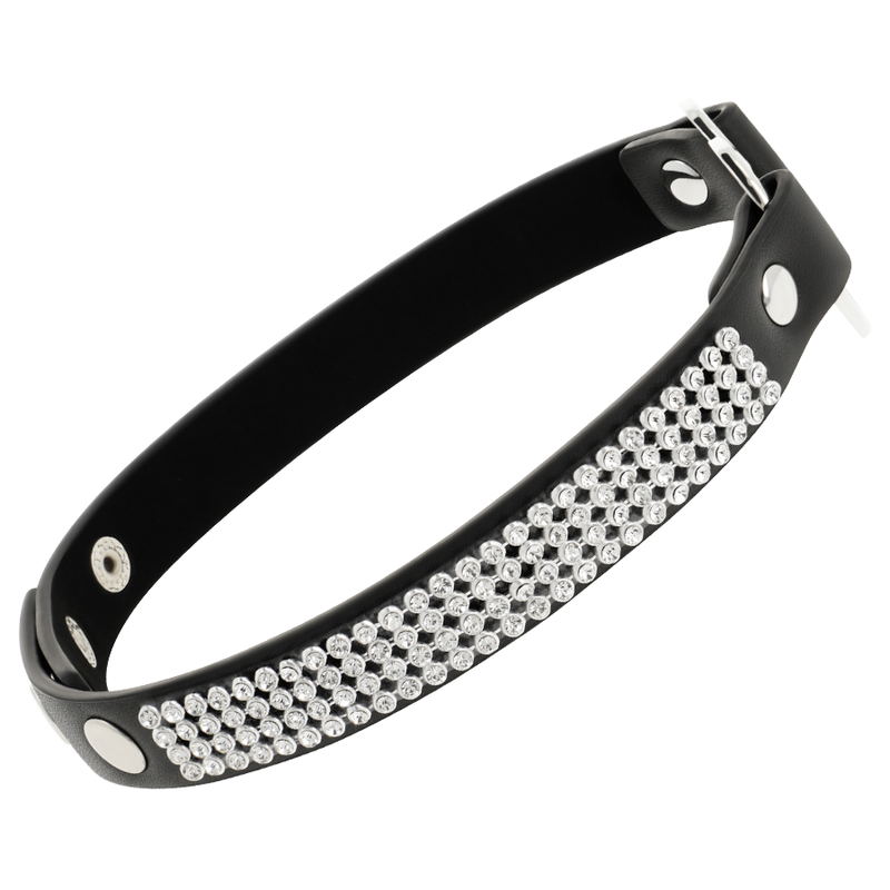 Coquette Chic Desire Vegan Leather Choker With Heart | Niks.fi verkkokauppa