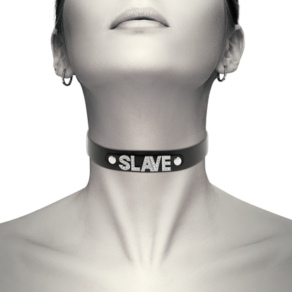 Coquette Chic Desire Slave Vegan Leather Choker | Niks.fi verkkokauppa