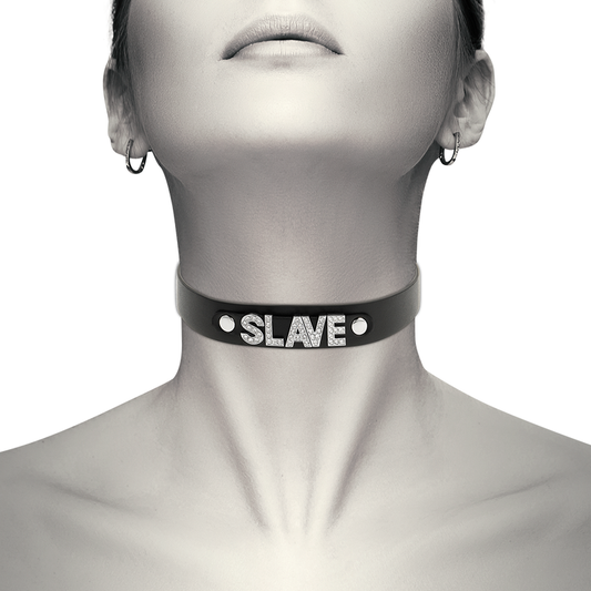 Coquette Chic Desire Slave Vegan Leather Choker | Niks.fi verkkokauppa
