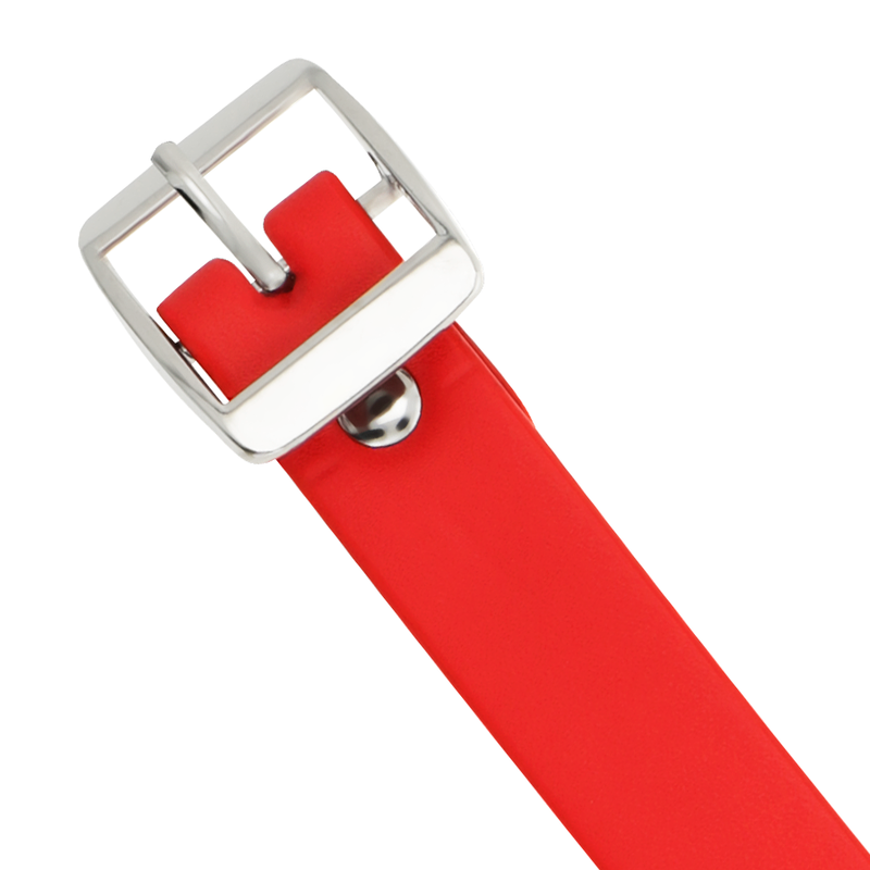 Coquette Chic Desire Red Vegan Leather Necklace Woman Fetish Accessory | Niks.fi verkkokauppa