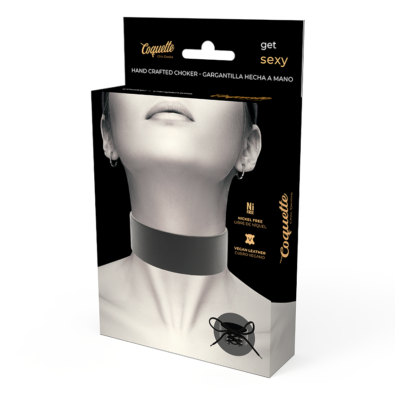 Coquette Chic Desire Vegan Leather Choker | Niks.fi verkkokauppa