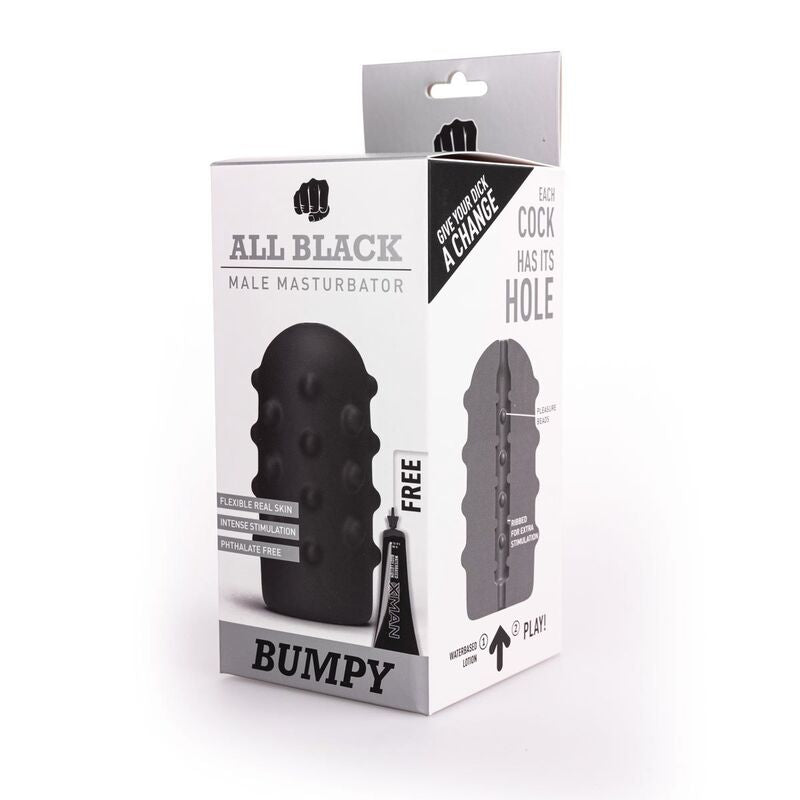 All Black Masturbator Bumpy | Niks.fi verkkokauppa