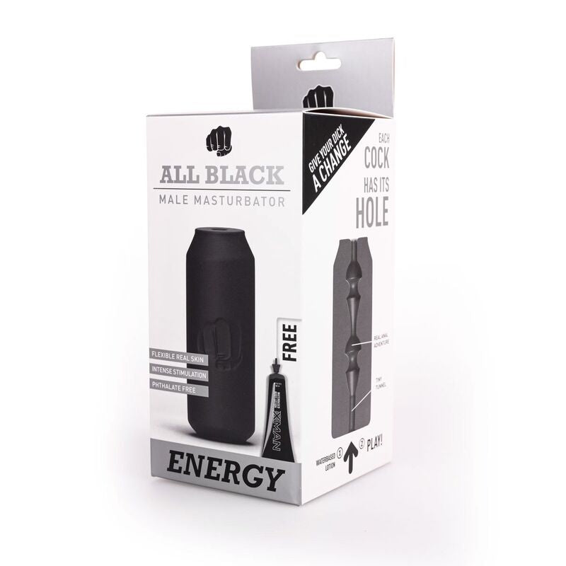 All Black Masturbator Energy | Niks.fi verkkokauppa