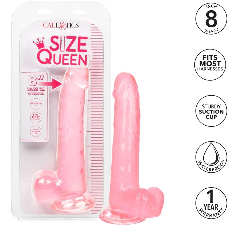 Calexotics Size Queen Dildo Pink 20.3 Cm | Niks.fi verkkokauppa