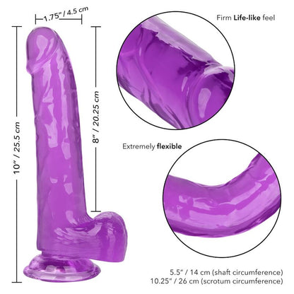 Calexotics Size Queen Dildo Purple 20.3 Cm | Niks.fi verkkokauppa