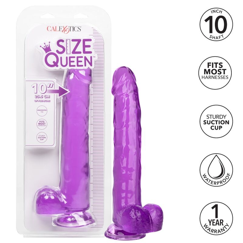 Calexotics Size Queen Dildo Purple 25.5 Cm | Niks.fi verkkokauppa