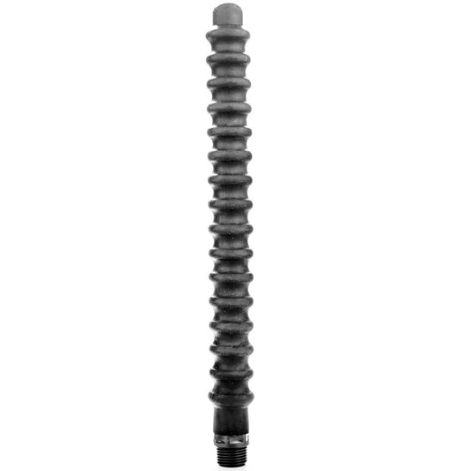 All Black Mega Ripple Shower Anal Silicone 28.5 Cm | Niks.fi verkkokauppa