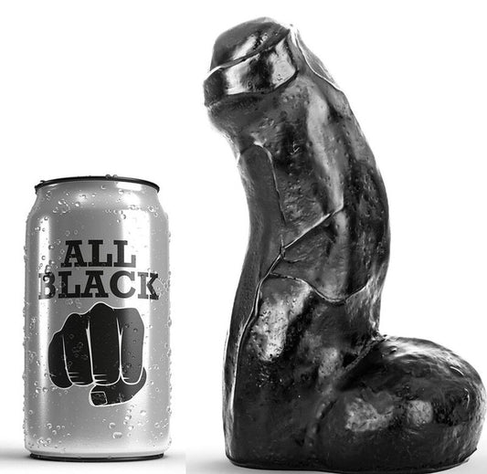 All Black Realistic Dong Black 17 Cm | Niks.fi verkkokauppa