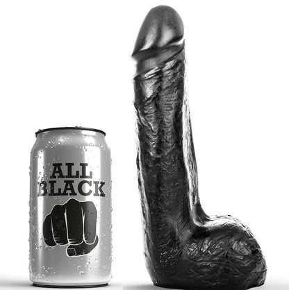 All Black Soft Black Realistic Dildo 20 Cm | Niks.fi verkkokauppa