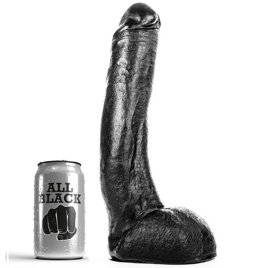 All Black Dong 29 Cm Curvado | Niks.fi verkkokauppa