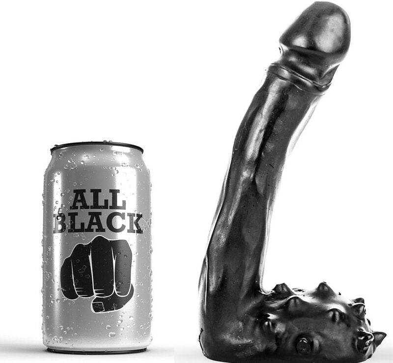 All Black Dildo Realistic 19 Cm | Niks.fi verkkokauppa
