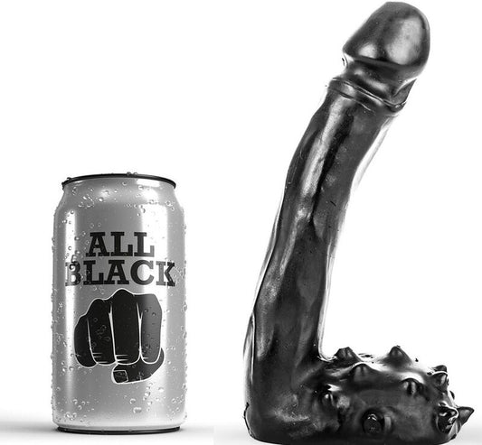 All Black Dildo Realistic 19 Cm | Niks.fi verkkokauppa