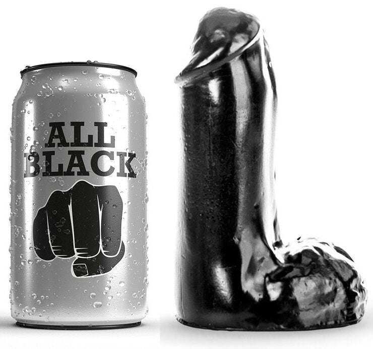 All Black Dildo Realistic 13 Cm | Niks.fi verkkokauppa