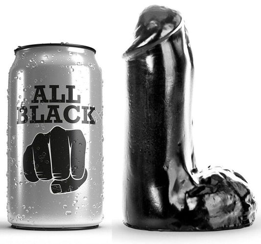 All Black Dildo Realistic 13 Cm | Niks.fi verkkokauppa