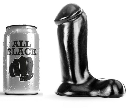 All Black Dildo Realistic 14 Cm | Niks.fi verkkokauppa