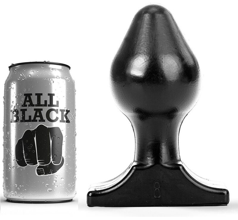 All Black Anal Plug 16X8 Cm | Niks.fi verkkokauppa