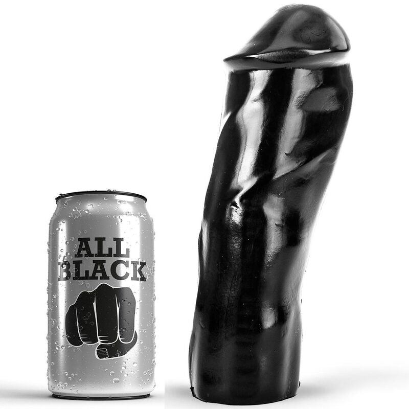 All Black Dildo Realistic 20 Cm | Niks.fi verkkokauppa