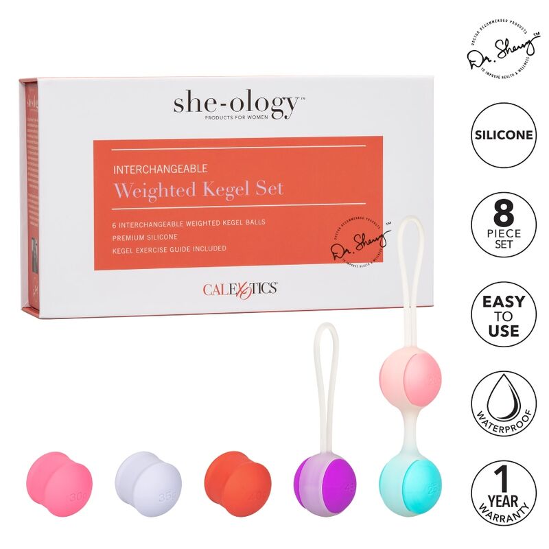 Calexotics She-Ology Set Bolas Kegel Intercambiables | Niks.fi verkkokauppa