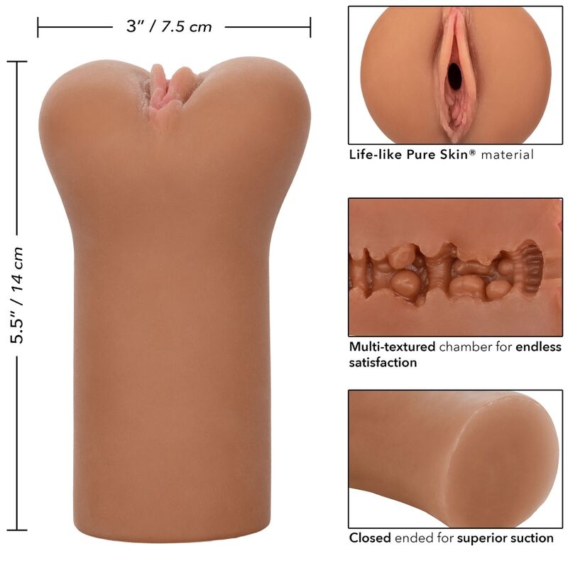 Calexotics Boundless Vulva Stroker Caramel Skin | Niks.fi verkkokauppa