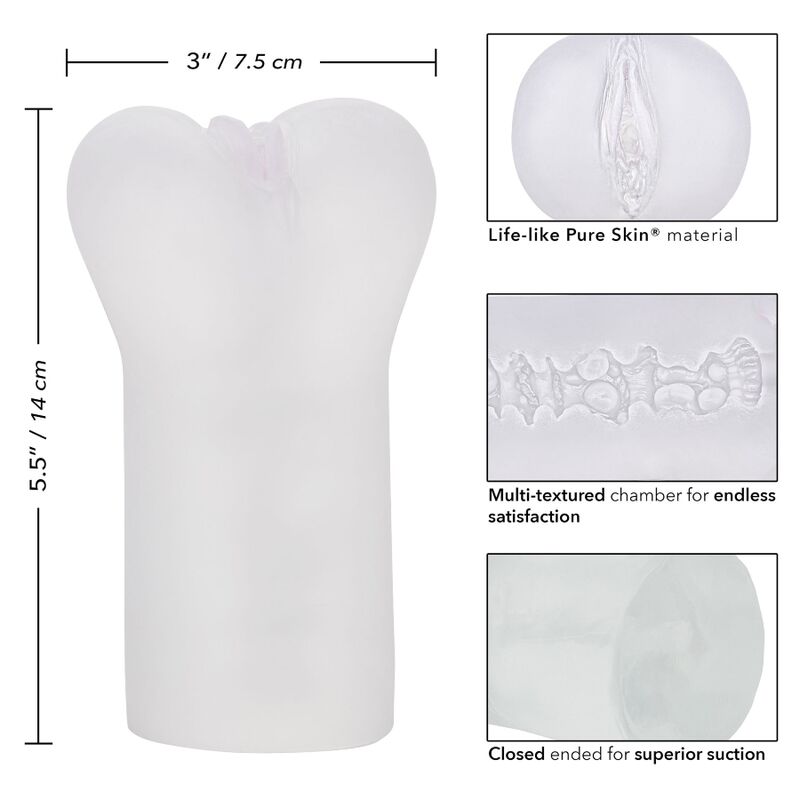 Calexotics Boundless Vulva Stroker Transparent | Niks.fi verkkokauppa