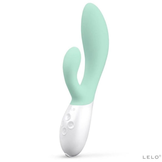 Lelo Ina 3 Green Rabbit Vibrator Luxury Seaweed | Niks.fi verkkokauppa