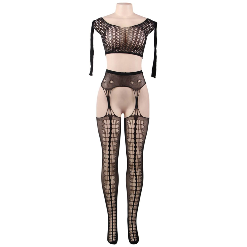 Queen Lingerie Bodystocking Top Long Sleeve S/L | Niks.fi verkkokauppa