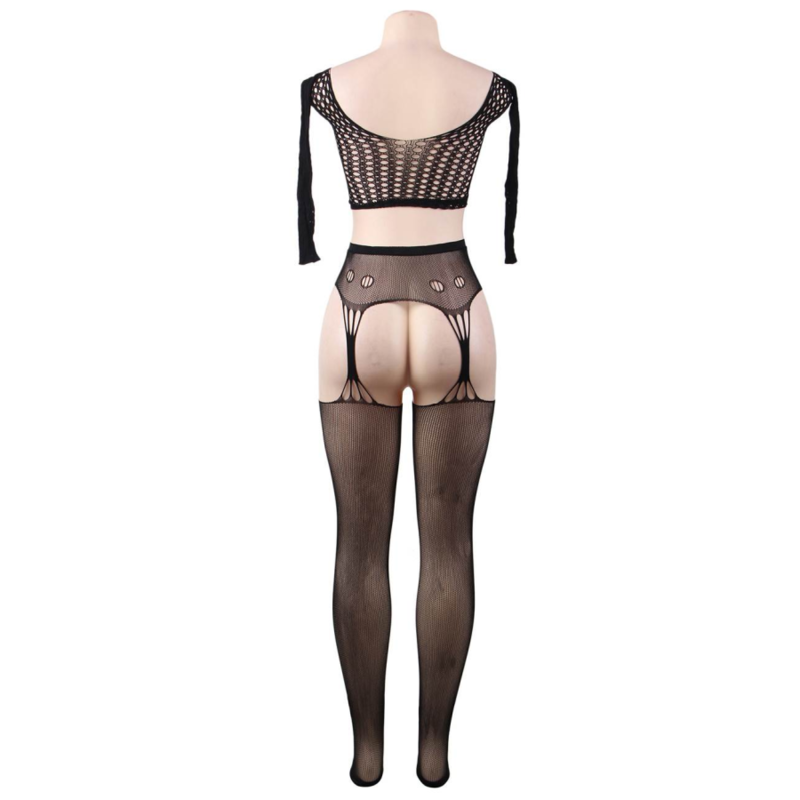 Queen Lingerie Bodystocking Top Long Sleeve S/L | Niks.fi verkkokauppa
