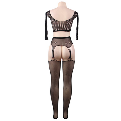 Queen Lingerie Bodystocking Top Long Sleeve S/L | Niks.fi verkkokauppa