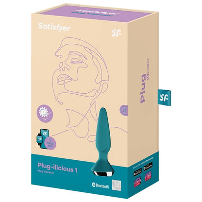Satisfyer Plug Ilicious 1 Plug Vibrator Green | Niks.fi verkkokauppa