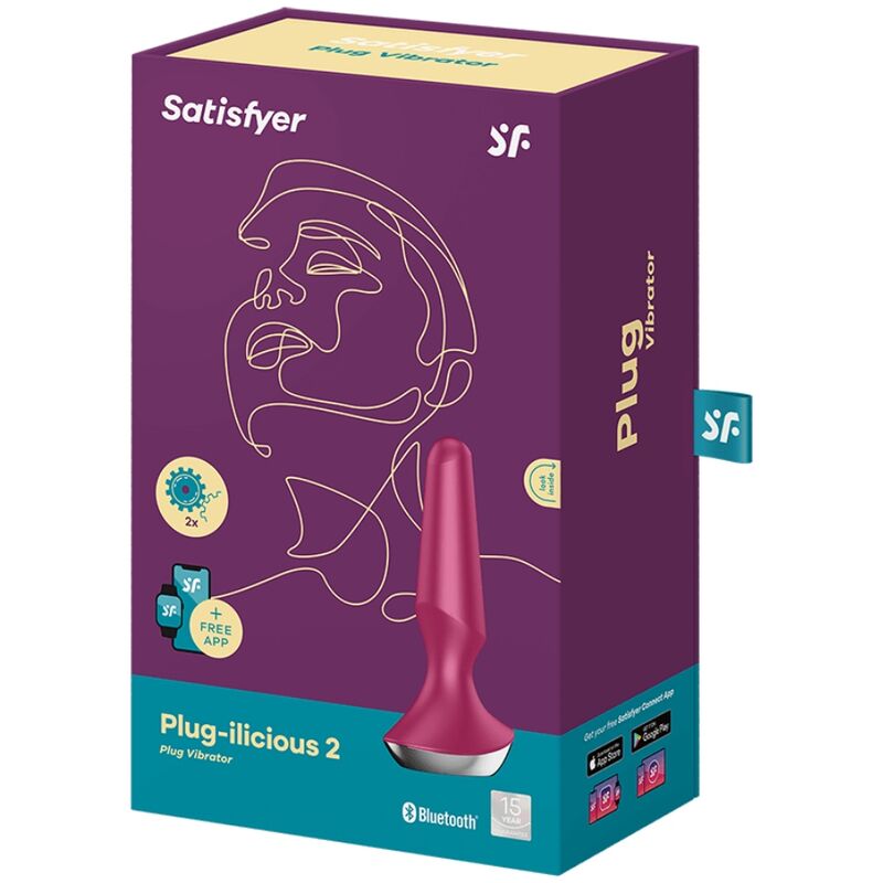 Satisfyer Plug Ilicious 2 Plug Vibrator Berry | Niks.fi verkkokauppa