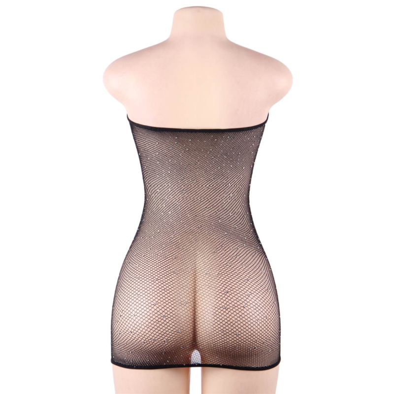 Queen Lingerie Net Body Dress With Diamonds S/L | Niks.fi verkkokauppa
