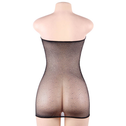Queen Lingerie Net Body Dress With Diamonds S/L | Niks.fi verkkokauppa