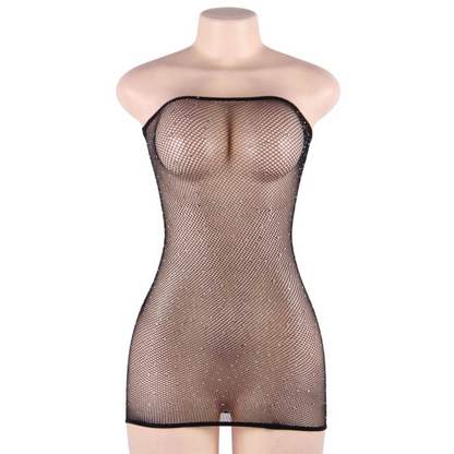 Queen Lingerie Net Body Dress With Diamonds S/L | Niks.fi verkkokauppa