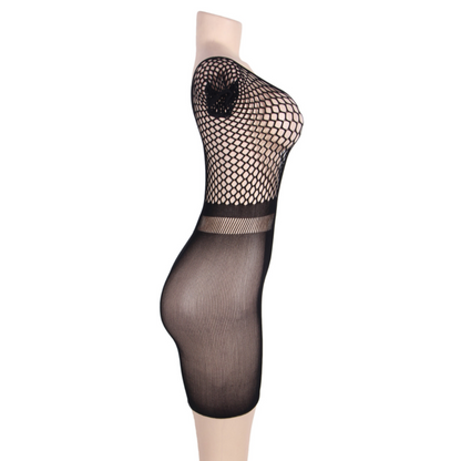 Queen Lingerie Short Sleeve Net Body Dress S/L | Niks.fi verkkokauppa