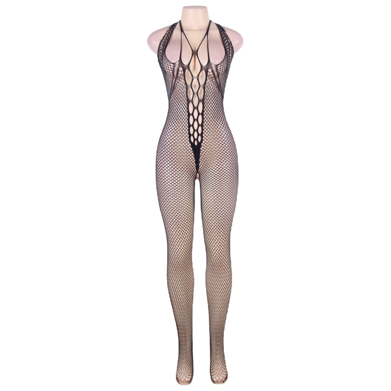 Queen Lingerie Halter Neck And Open Back Bodystocking S/L | Niks.fi verkkokauppa