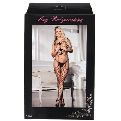 Queen Lingerie Net Bodystocking With Ties S/L | Niks.fi verkkokauppa