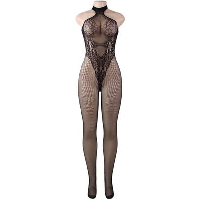 Queen Lingerie Bare Back Bodystocking S/L | Niks.fi verkkokauppa
