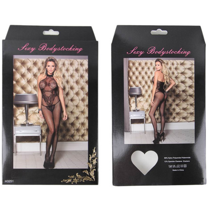 Queen Lingerie Bare Back Bodystocking S/L | Niks.fi verkkokauppa