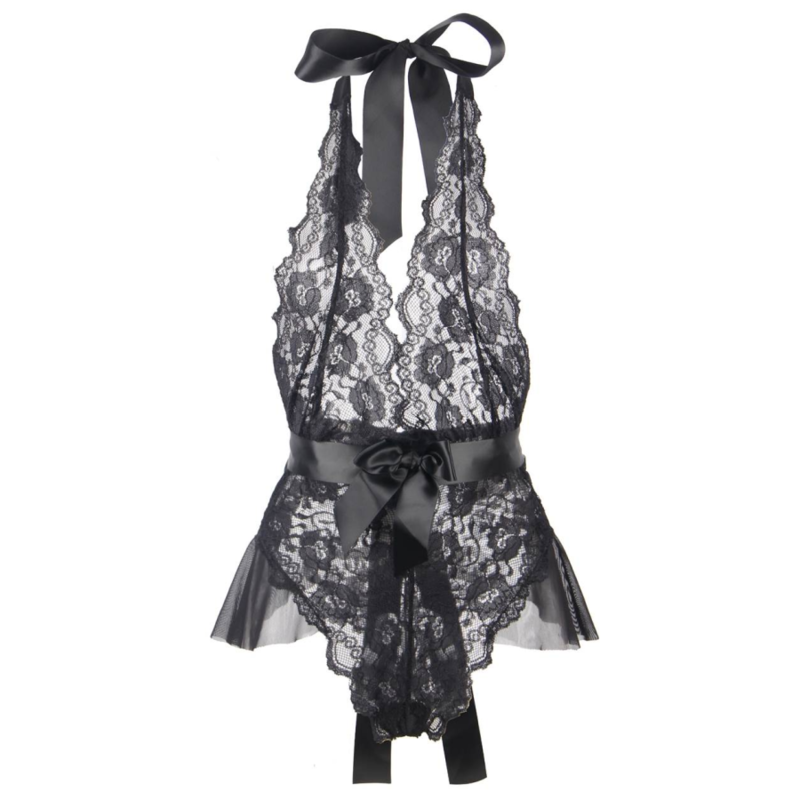 Queen Lingerie Low Low Lace Teddy S/M | Niks.fi verkkokauppa