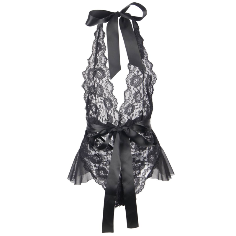 Queen Lingerie Low Low Lace Teddy S/M | Niks.fi verkkokauppa