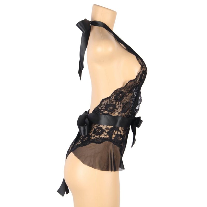 Queen Lingerie Low Low Lace Teddy S/M | Niks.fi verkkokauppa