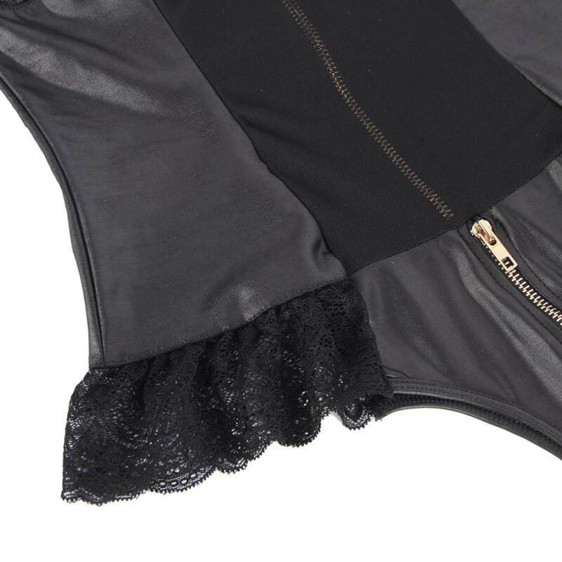Queen Lingerie Teddy With Zipper S/M | Niks.fi verkkokauppa