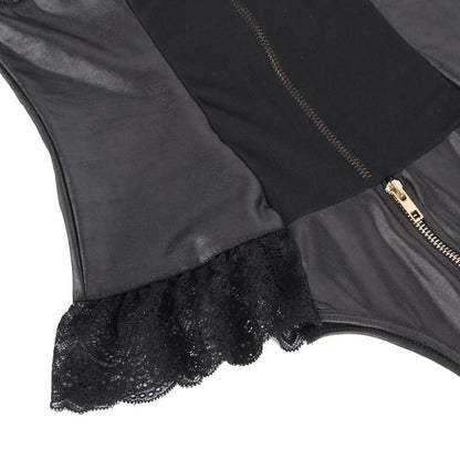 Queen Lingerie Teddy With Zipper S/M | Niks.fi verkkokauppa