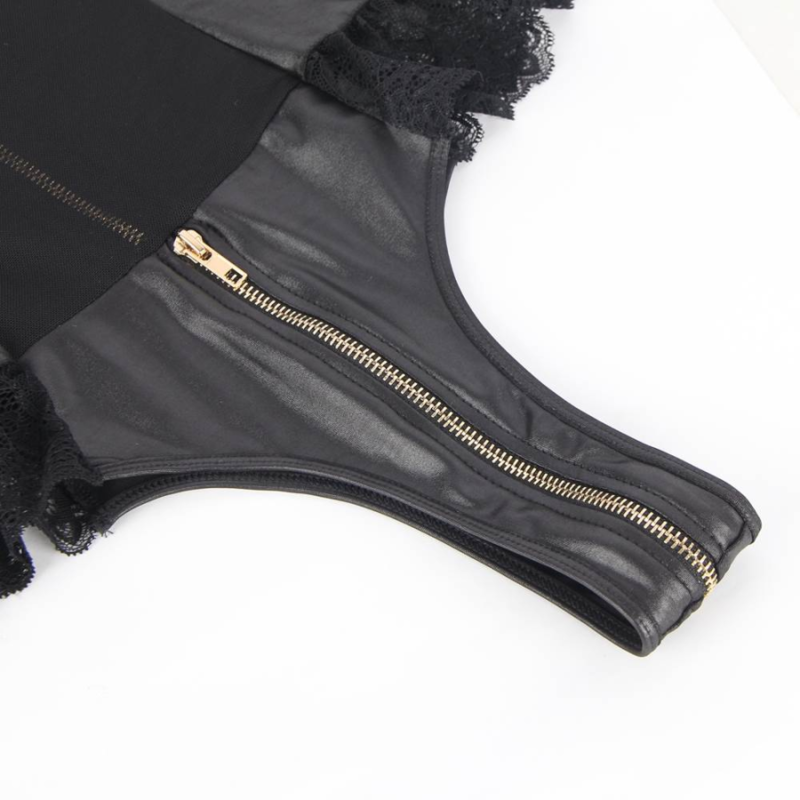 Queen Lingerie Teddy With Zipper S/M | Niks.fi verkkokauppa
