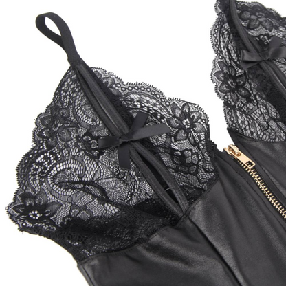 Queen Lingerie Teddy With Zipper Plus Size | Niks.fi verkkokauppa