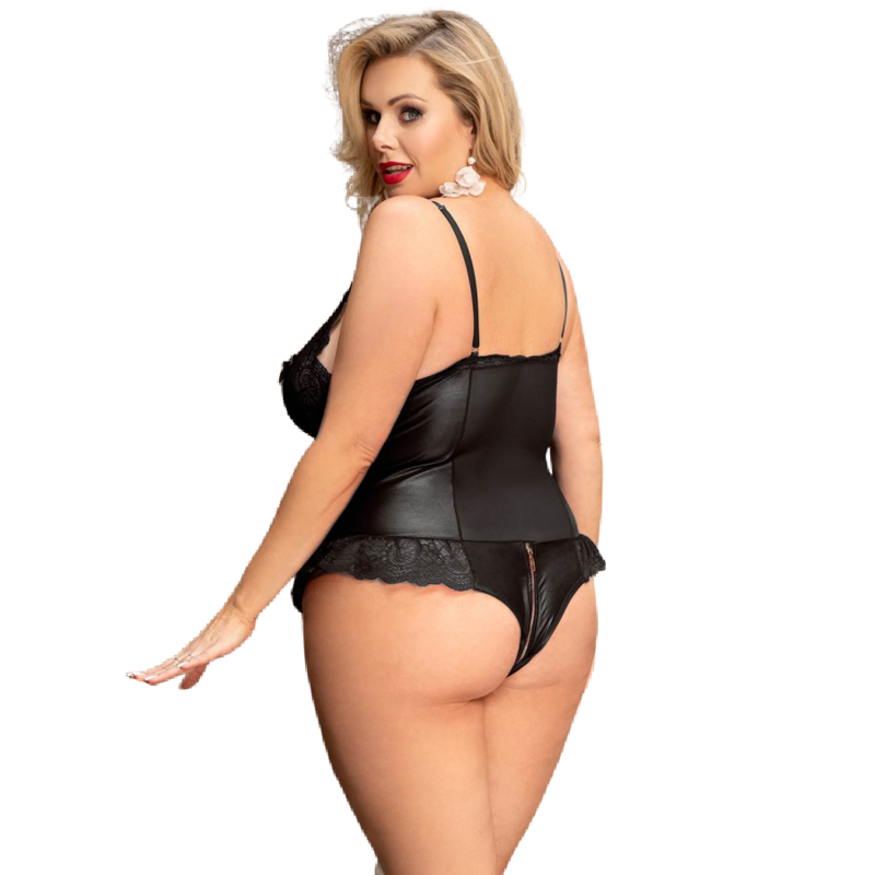 Queen Lingerie Teddy With Zipper Plus Size | Niks.fi verkkokauppa