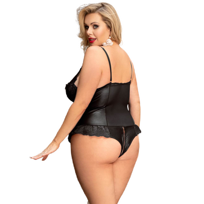 Queen Lingerie Teddy With Zipper Plus Size | Niks.fi verkkokauppa