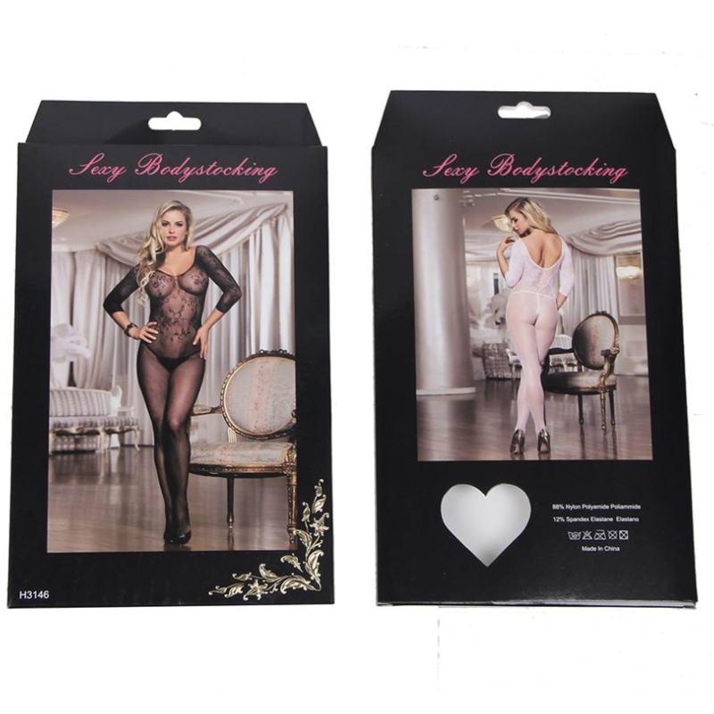 Queen Lingerie Bodystocking With Opening Long Sleeve S/L | Niks.fi verkkokauppa