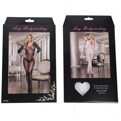 Queen Lingerie Bodystocking With Opening Long Sleeve S/L | Niks.fi verkkokauppa