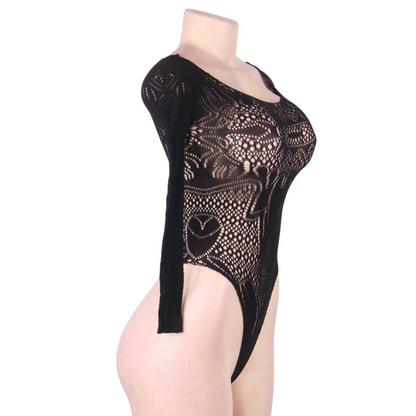 Queen Lingerie Long Sleeve Teddy S/L | Niks.fi verkkokauppa